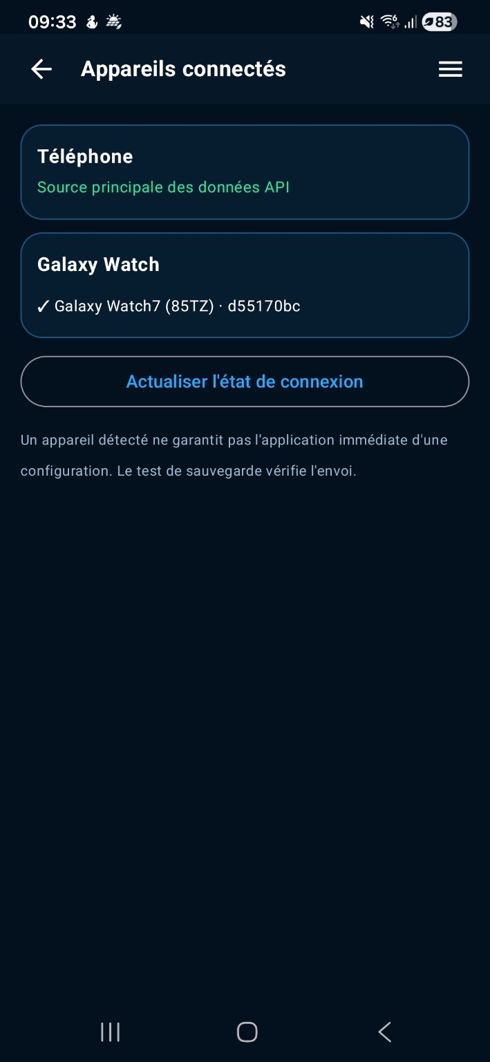 Capture réelle de PV Remote Android